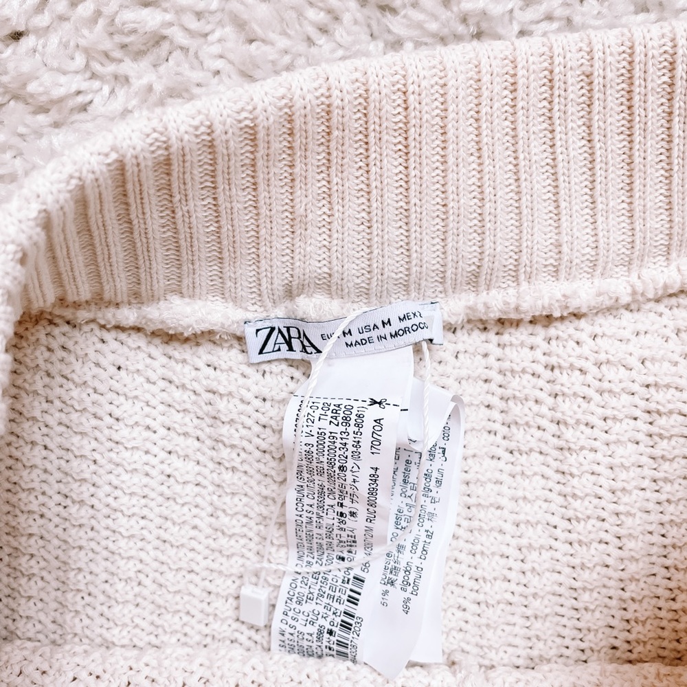 Zara Cream Knit Shorts!! - Picture 5 of 10
